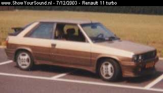 showyoursound.nl - Renault 11 Turbo Met Pioneer Instal - Renault 11 turbo - project1.jpg - Dit was mijn Renault 11 turbo